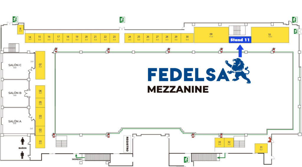 mapa ferretexpo 2024 visita stand 11 de Fedelsa